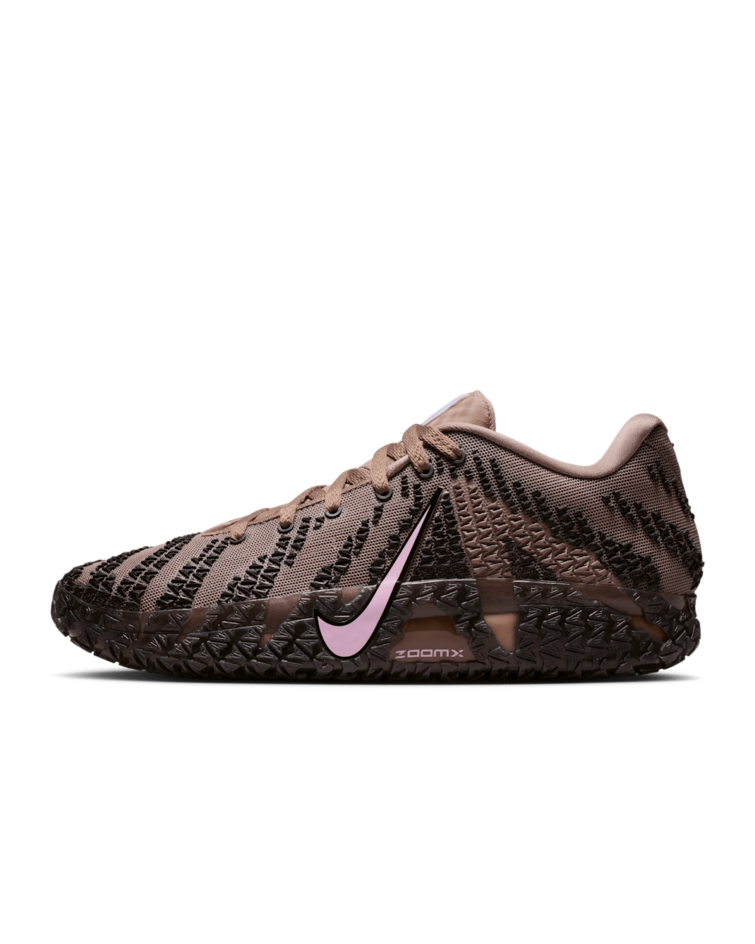 Ja 3 "Showstopper" Basketball Shoes - Mink Brown/Black/Pink Foam