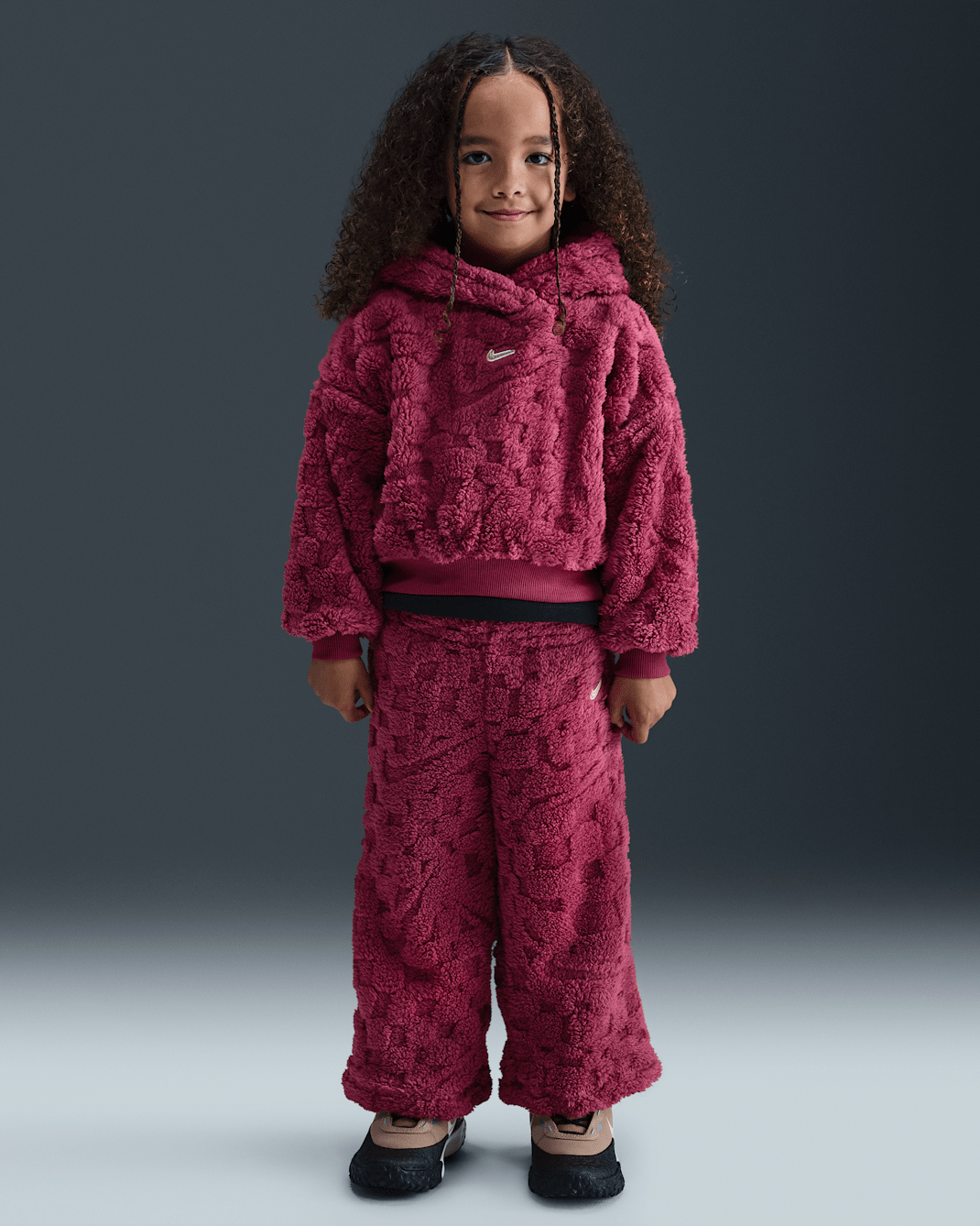 Nike Cozy Toddler Pullover Hoodie and Pants Set - Sweet Beet
