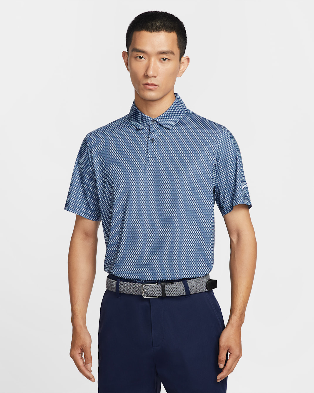 Nike Velocity Men's Dri-FIT Golf Polo - Work Blue/College Navy/White