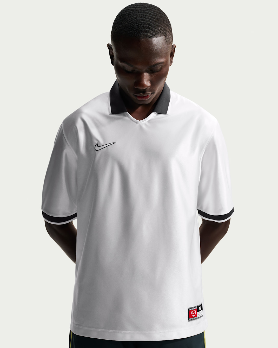 Nike Energy Men's Dri-FIT Short-Sleeve Soccer Top - Summit White/Off Noir/Summit White/Summit White