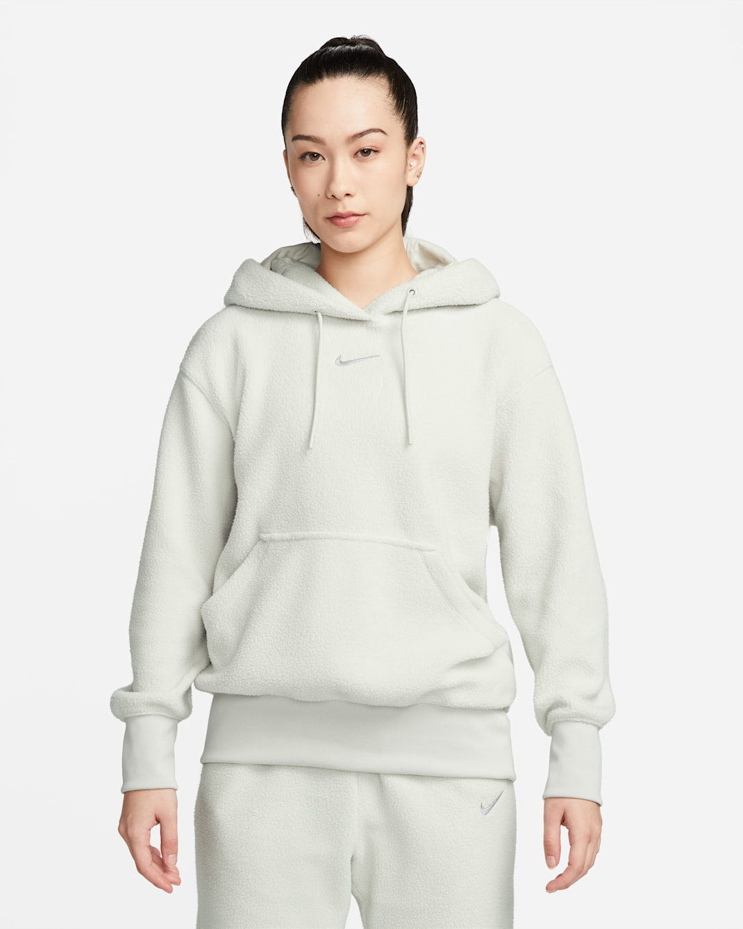 ナイキ スポーツウェア プラッシュ ウィメンズ プルオーバー パーカー - ライトボーン/ライトアイアンオール