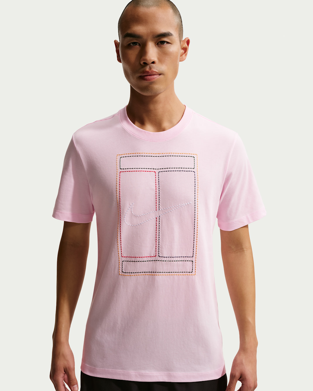 เสื้อยืดผู้ชาย NikeCourt Heritage - Pink Foam
