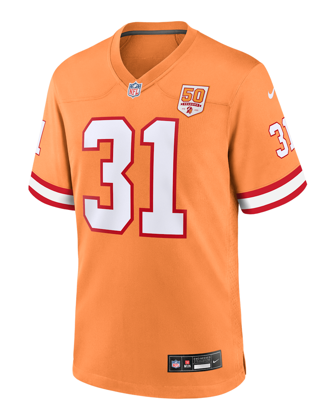 Antoine Winfield Jr. Tampa Bay Buccaneers 50th Anniversary Men's Nike NFL Game Jersey - Orange