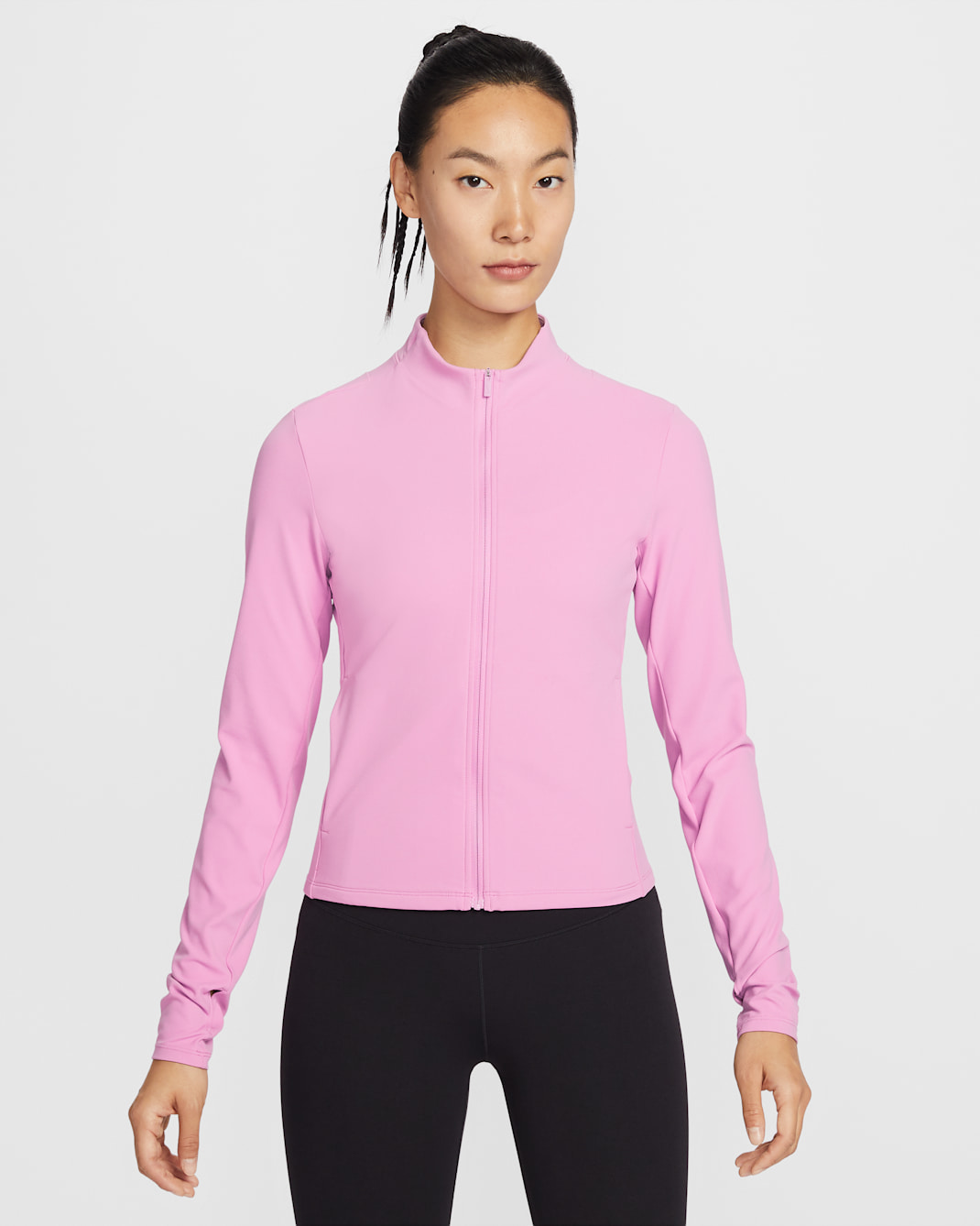 나이키 젠비 여성 드라이 핏 풀집 재킷 - 라이트 마젠타/화이트