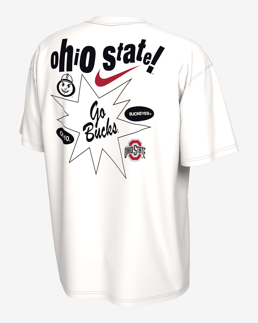 Playera universitaria Nike Ohio State - Blanco