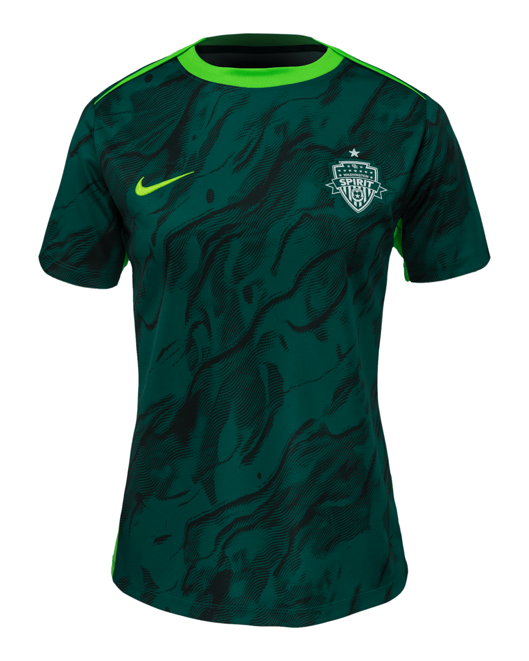 Washington Spirit 2025 Women's Nike NWSL Short-Sleeve Pre-Match Top - Black