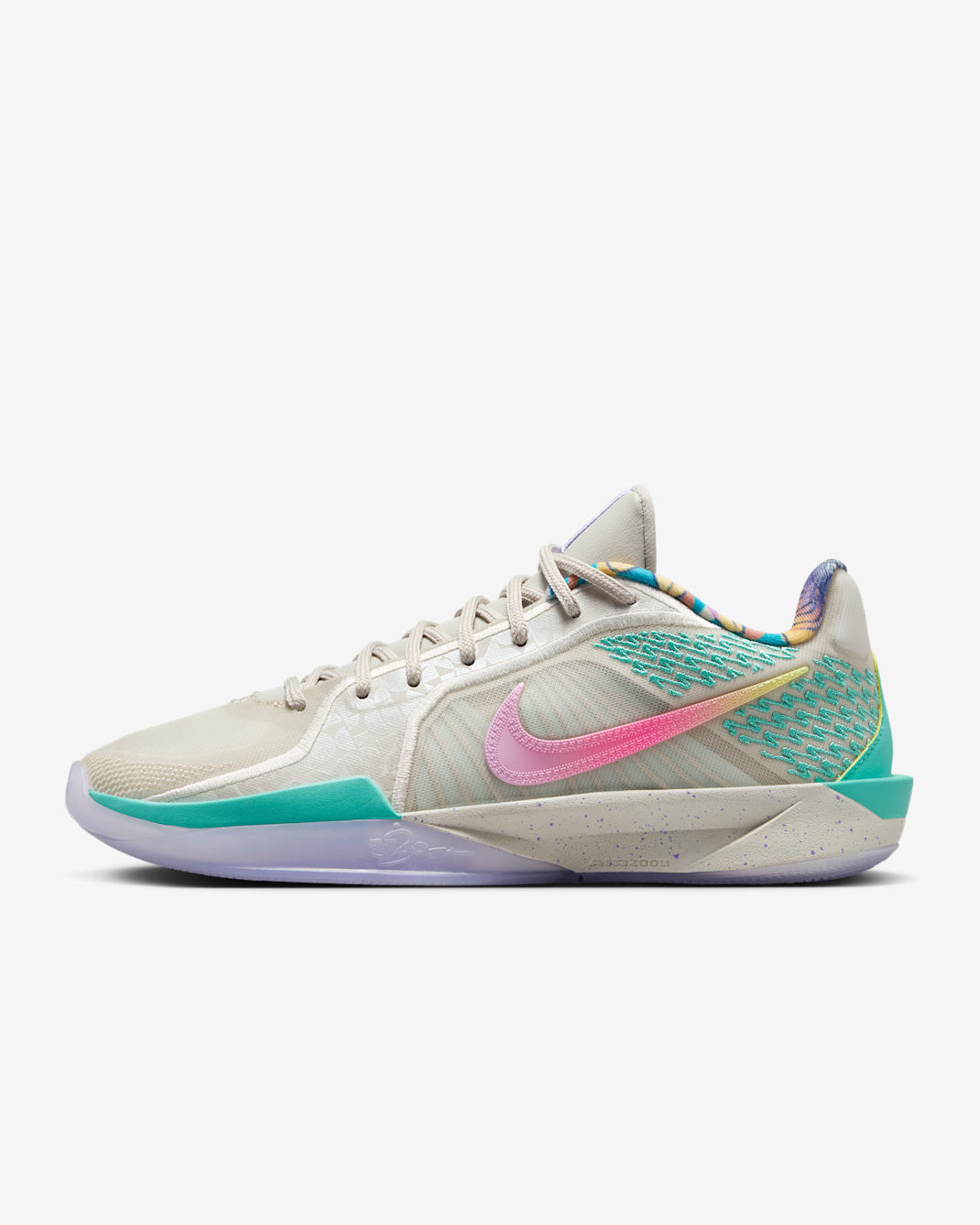 Sabrina 2 EP x TITAN Basketball Shoes - Light Bone/Calypso/Teal Tint/Racer Pink