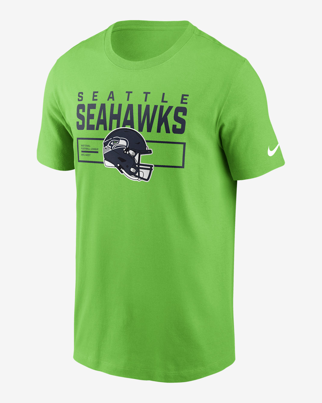 Playera Nike de la NFL para hombre Seattle Seahawks Helmet Essential - Verde