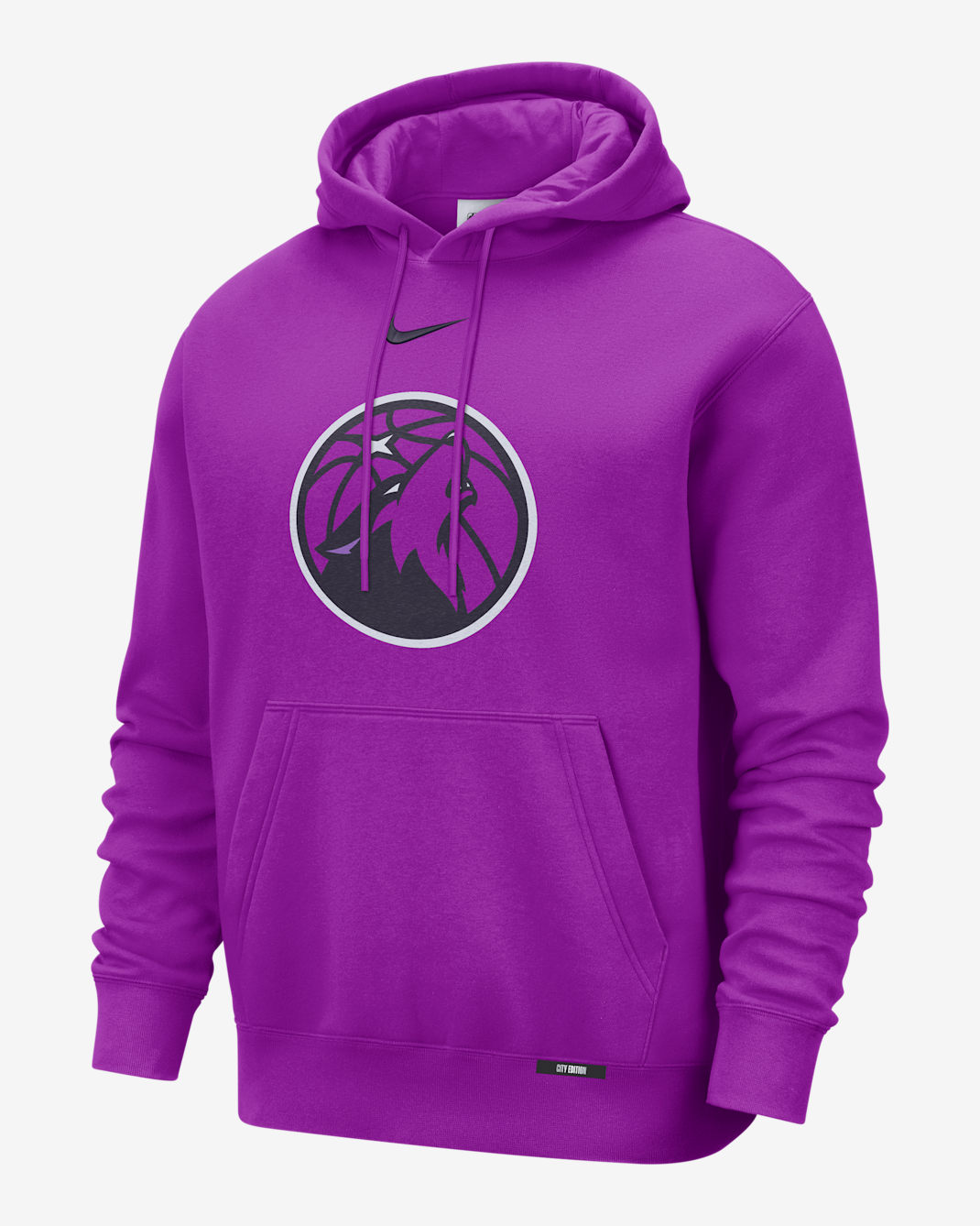 Minnesota Timberwolves City Edition Men's Nike Club Hoodie - Vivid Purple