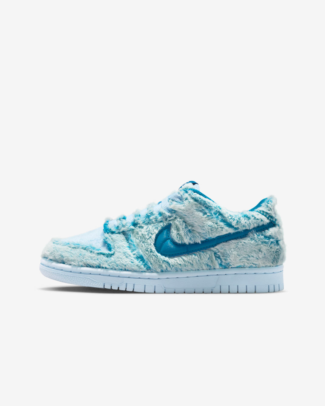 Tenis para niños grandes Nike Dunk Low - Verde abismo/Blanco/Azul celestino