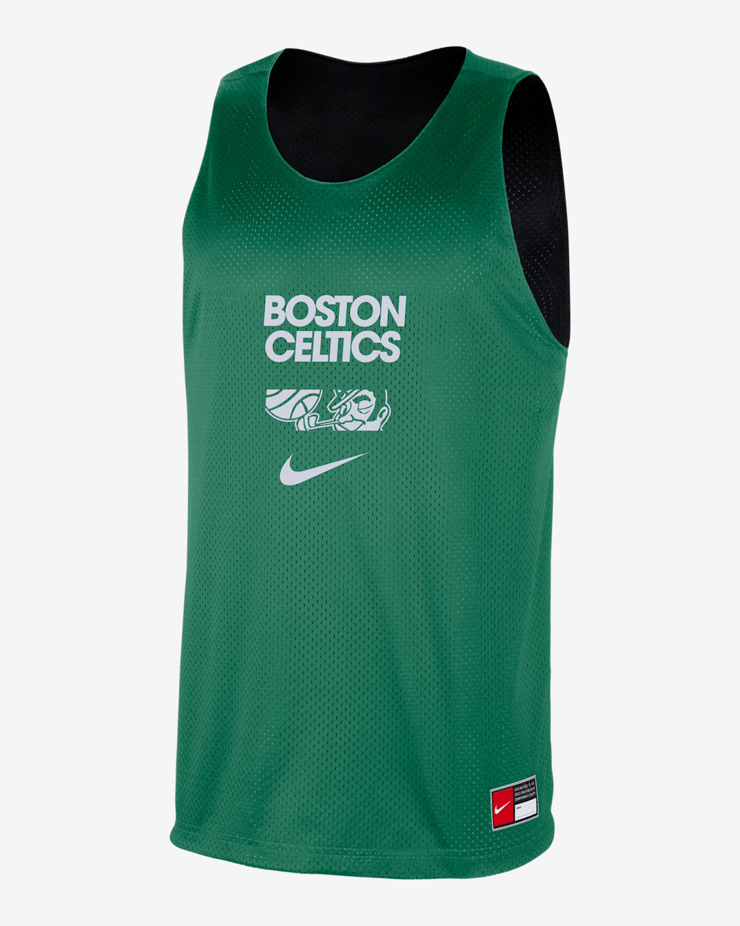 Boston Celtics Courtside Men's Nike NBA Mesh Practice Jersey - Clover/Black/White