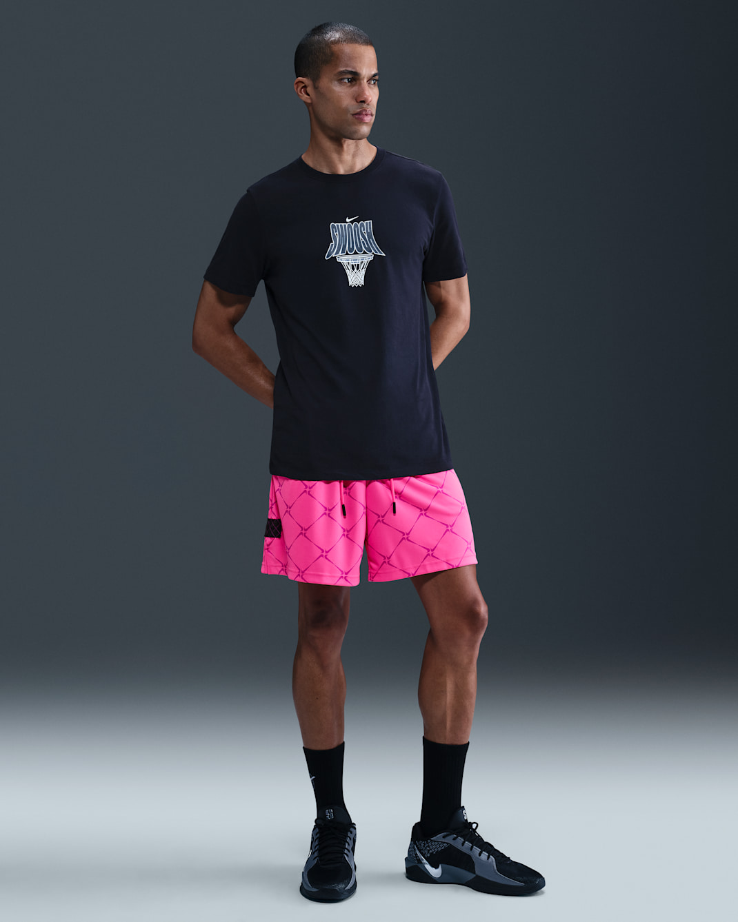 Nike Men's Dri-FIT 15cm (approx.) Basketball Shorts - Hyper Pink/Vivid Purple/Black