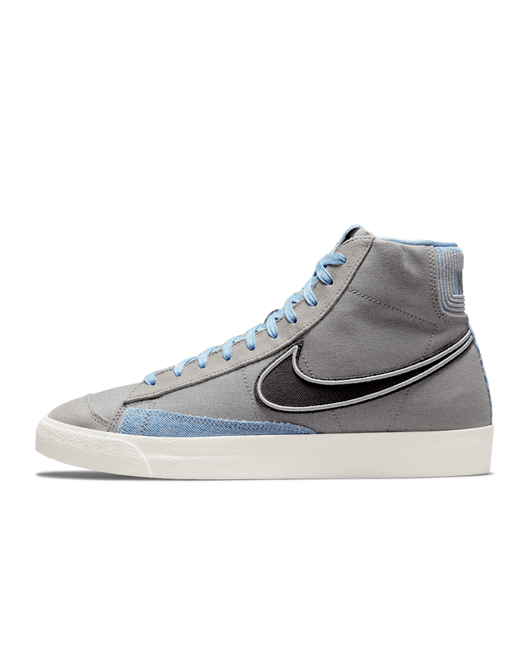 Nike Blazer Mid '77 Vintage Men's Shoes - Particle Grey/Light Smoke Grey/Light Armoury Blue/Dark Smoke Grey