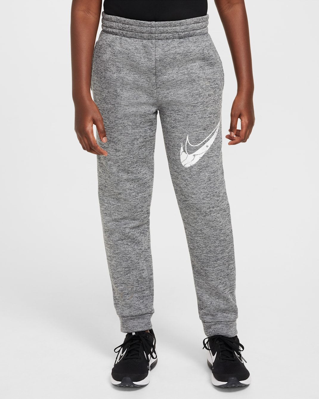 Nike Multi Stain Repel Big Kids' Therma-FIT Joggers - Dark Grey/Heather/Photon Dust/White