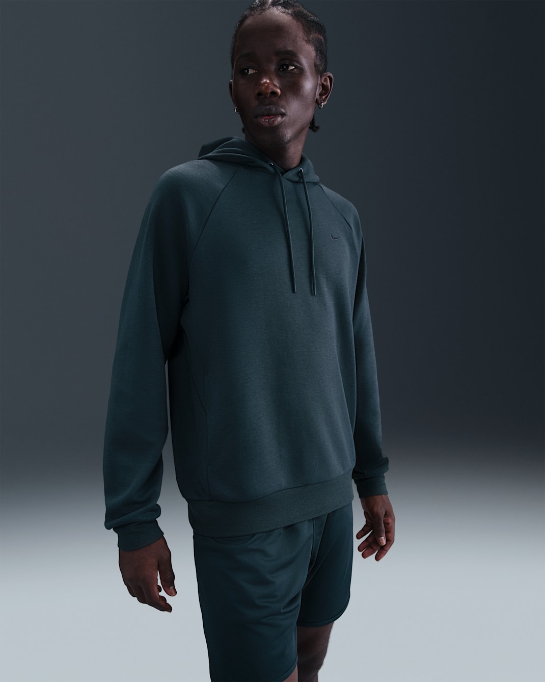 Nike Primary Fleece Men's Dri-FIT UV Pullover Performance Hoodie - Seaweed/Seaweed