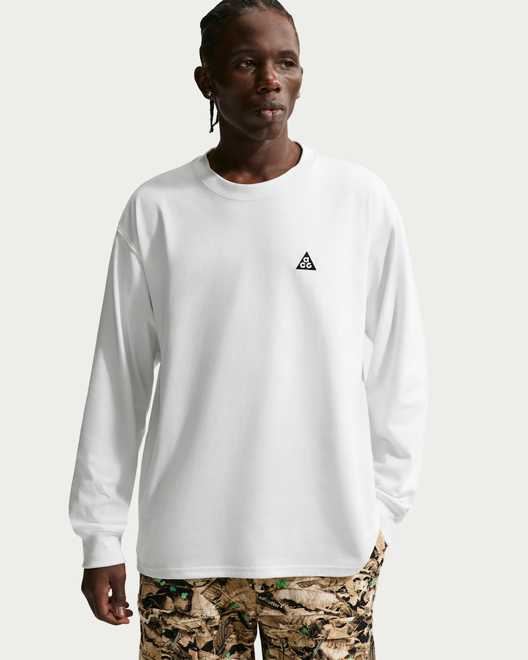 Męski T-shirt z długim rękawem Nike ACG - Summit White