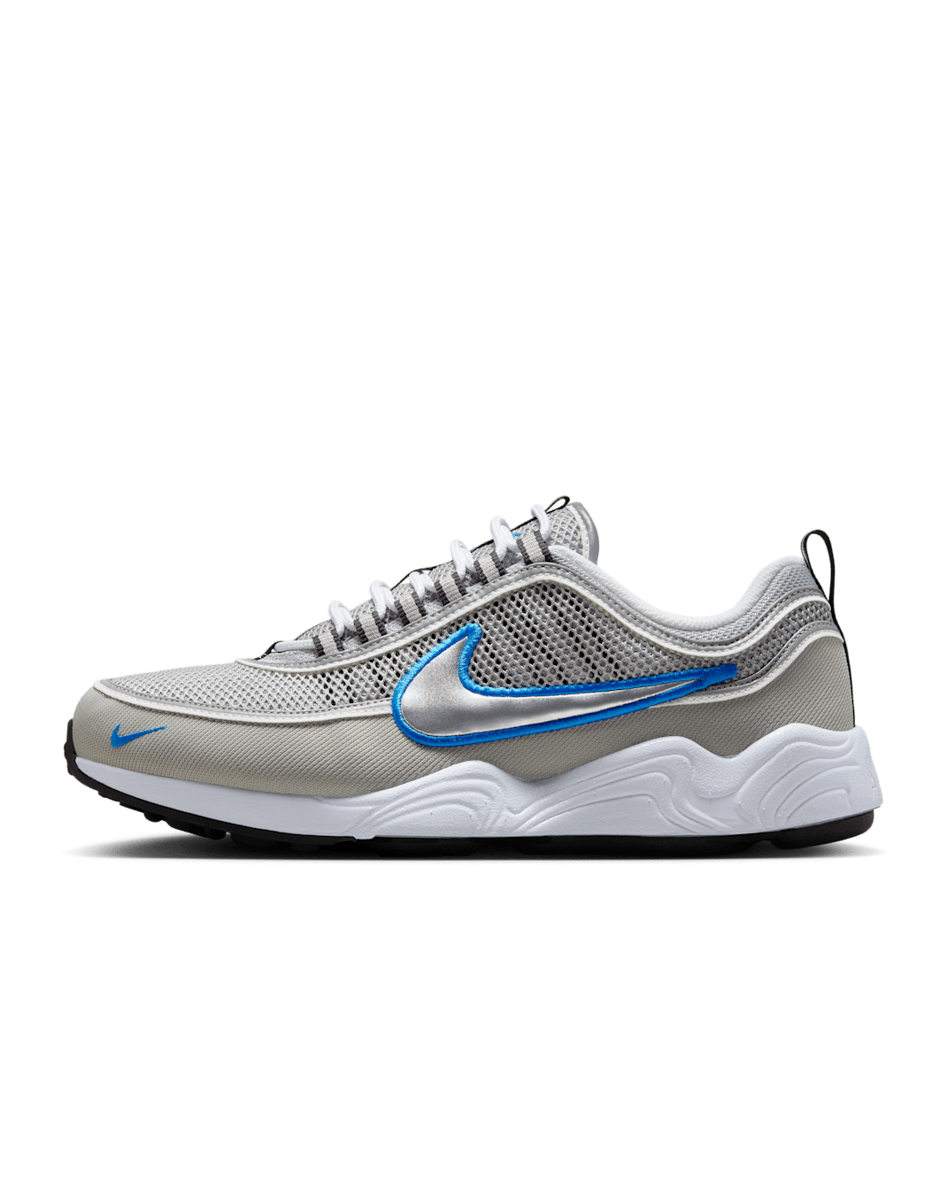 Nike Air Zoom Spiridon SP Men's Shoes - Metallic Silver/White/Signal Blue/Metallic Silver