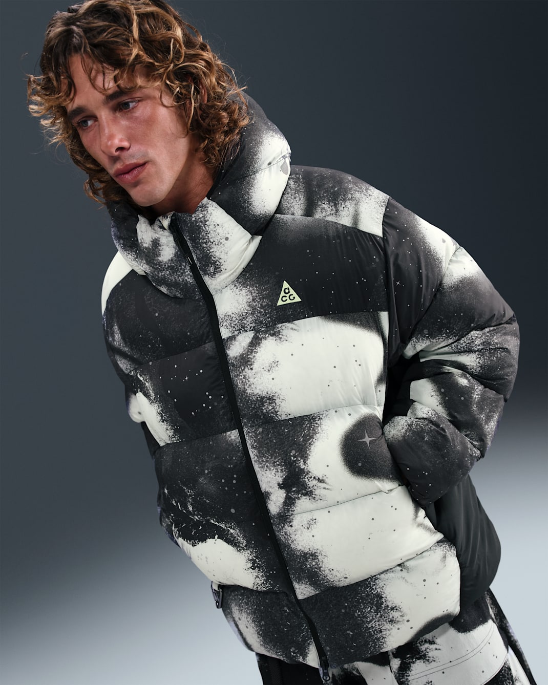 Casaco Therma-FIT ADV Nike ACG "Lunar Lake" para homem - Anthracite/Preto