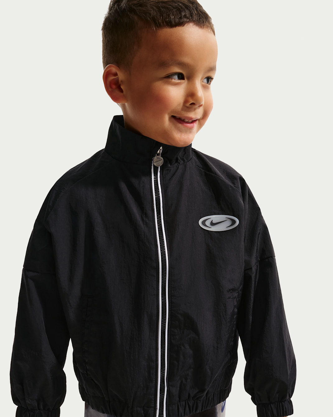 Nike Toddler Hoodless Windbreaker - Black