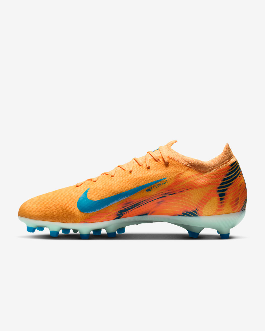 Fotbollssko Nike Mercurial Vapor 16 Pro "Kylian Mbappé" AG-Pro med lågt skaft - Melon Tint/Igloo/Neo Turquoise
