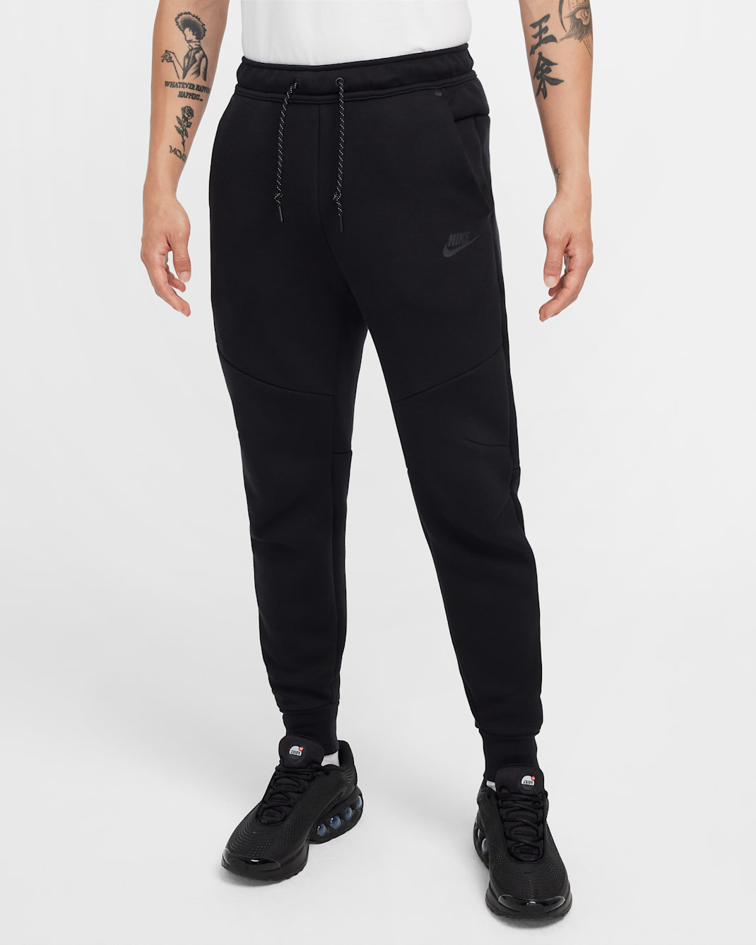 Nike Tech Men's Fleece Joggers - Black/Black
