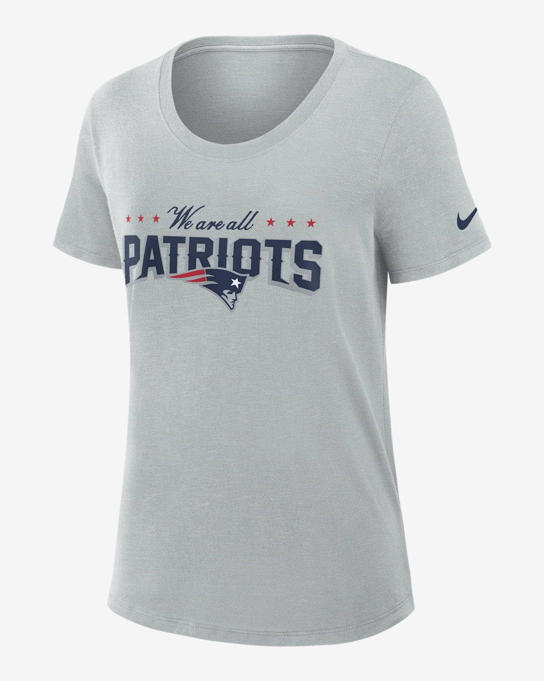 New England Patriots Rivalries Collection Slub Women's Nike Dri-FIT NFL T-Shirt - Silver