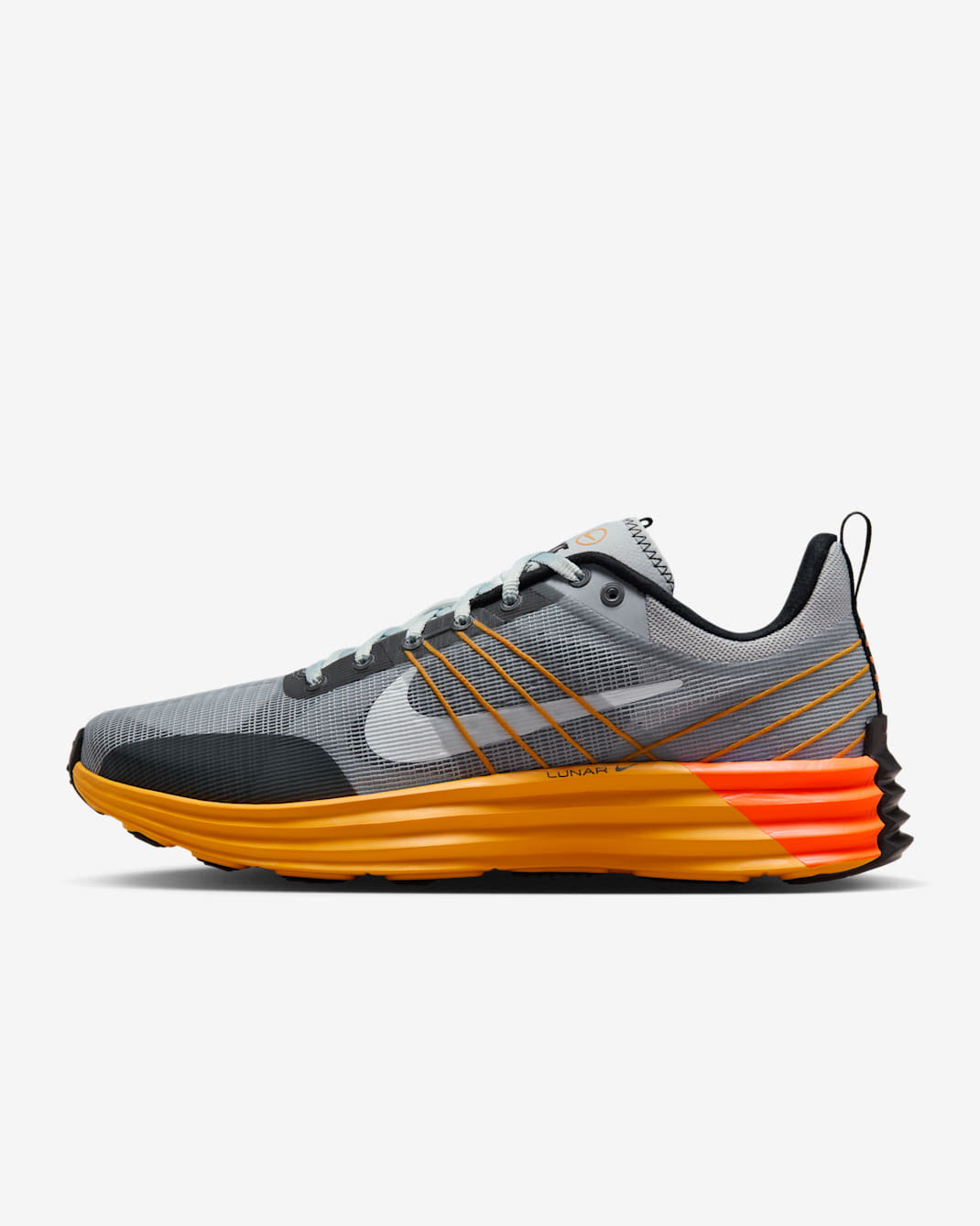 ナイキ ルナ ローム メンズシューズ - ウルフグレー/ピュアプラチナム/トータルオレンジ/ホワイト