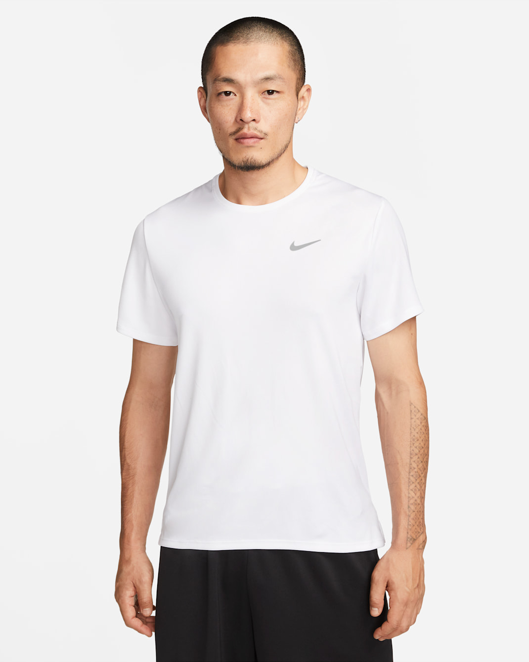 Nike Dri-FIT UV Miler Men's Short-Sleeve Running Top - White