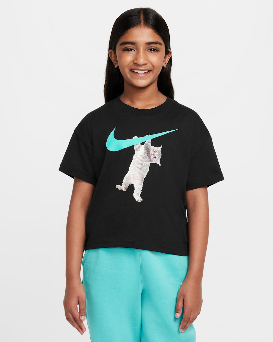 Nike Sportswear Older Kids' (Girls') T-Shirt - Black