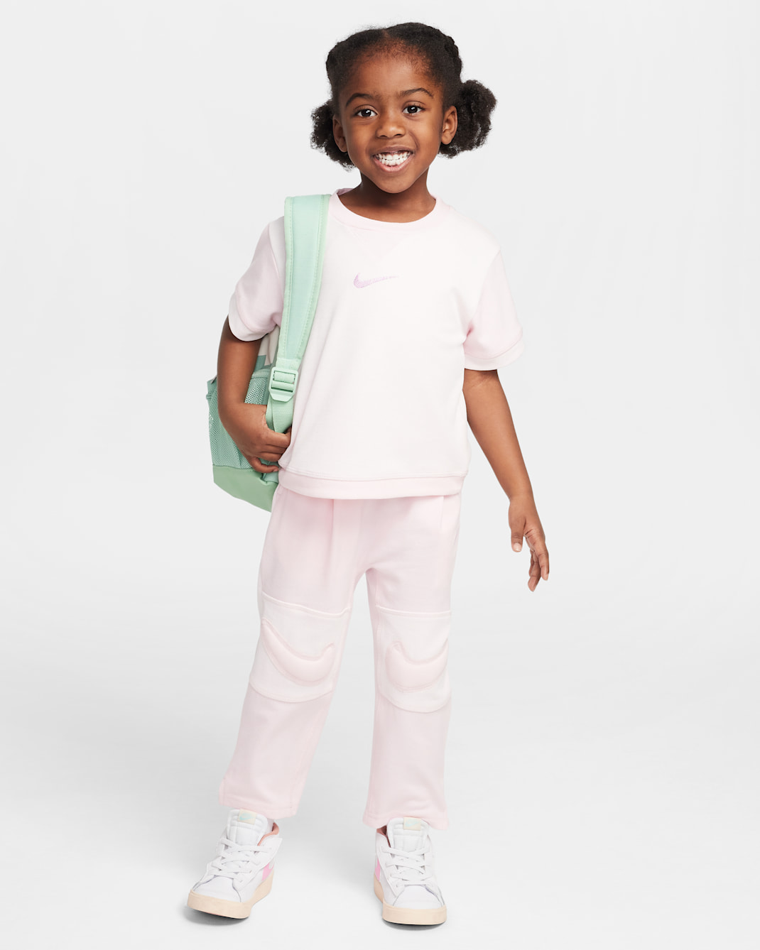 Nike ReadySet Toddler Tee and Joggers Set - Pink Foam