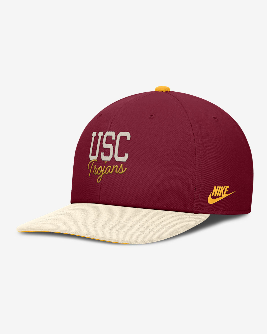 USC Legacy Script Men's Nike Dri-FIT College Adjustable Hat - Gold