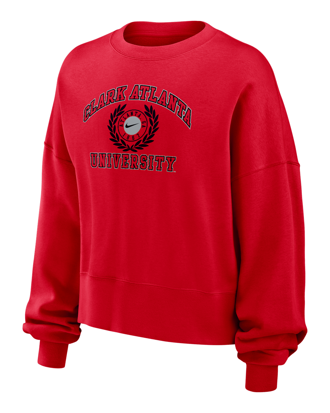 Clark Atlanta Women's Nike College Crew-Neck Sweatshirt - University Red