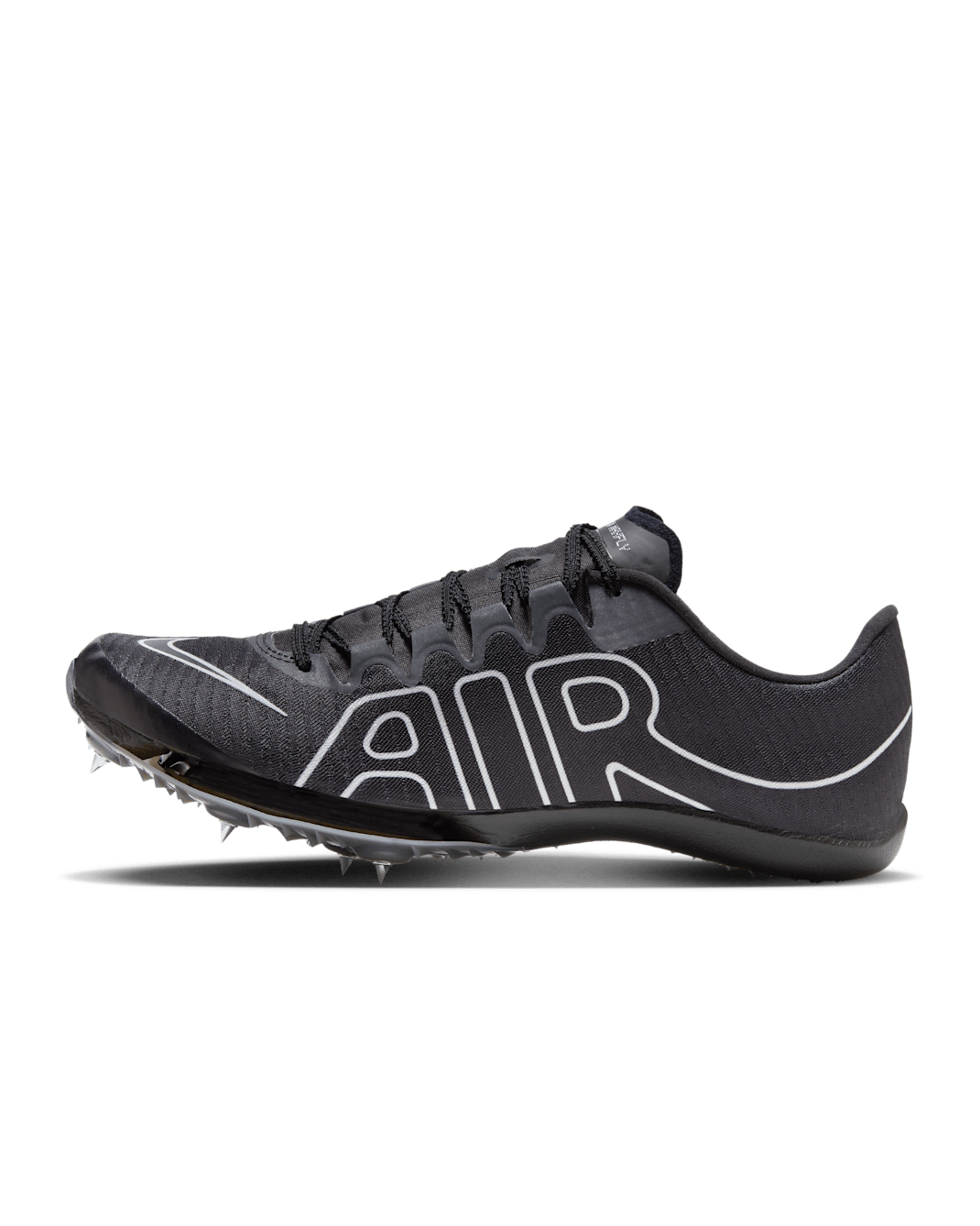 Nike Air Zoom Maxfly More Uptempo Athletics Sprinting Spikes - Black/Black/White