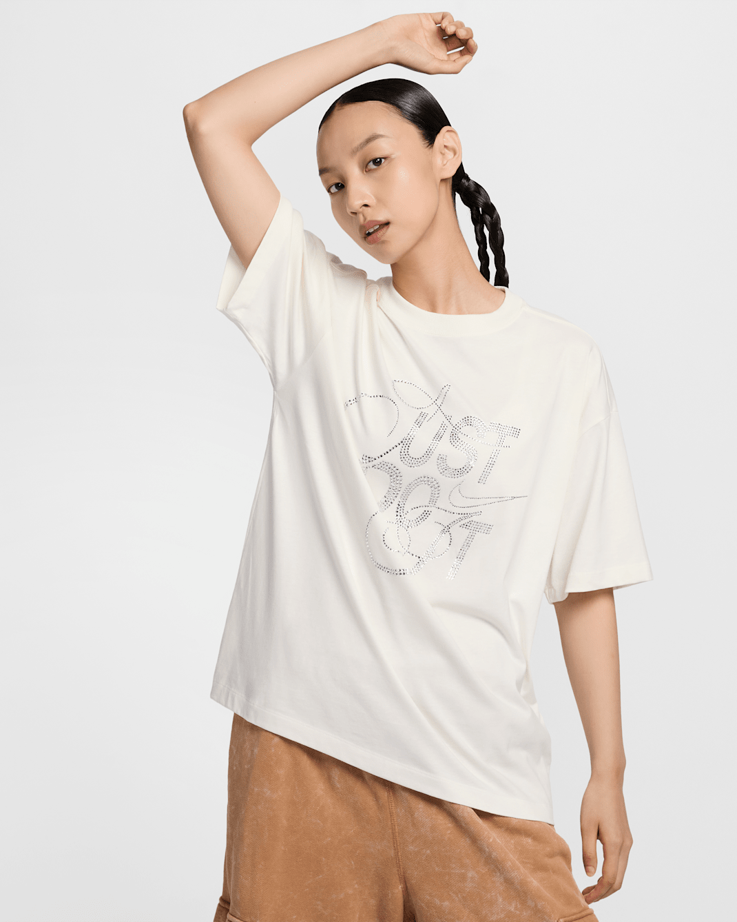 Nike Sportswear Women's Oversized Short-Sleeve T-Shirt - Sail