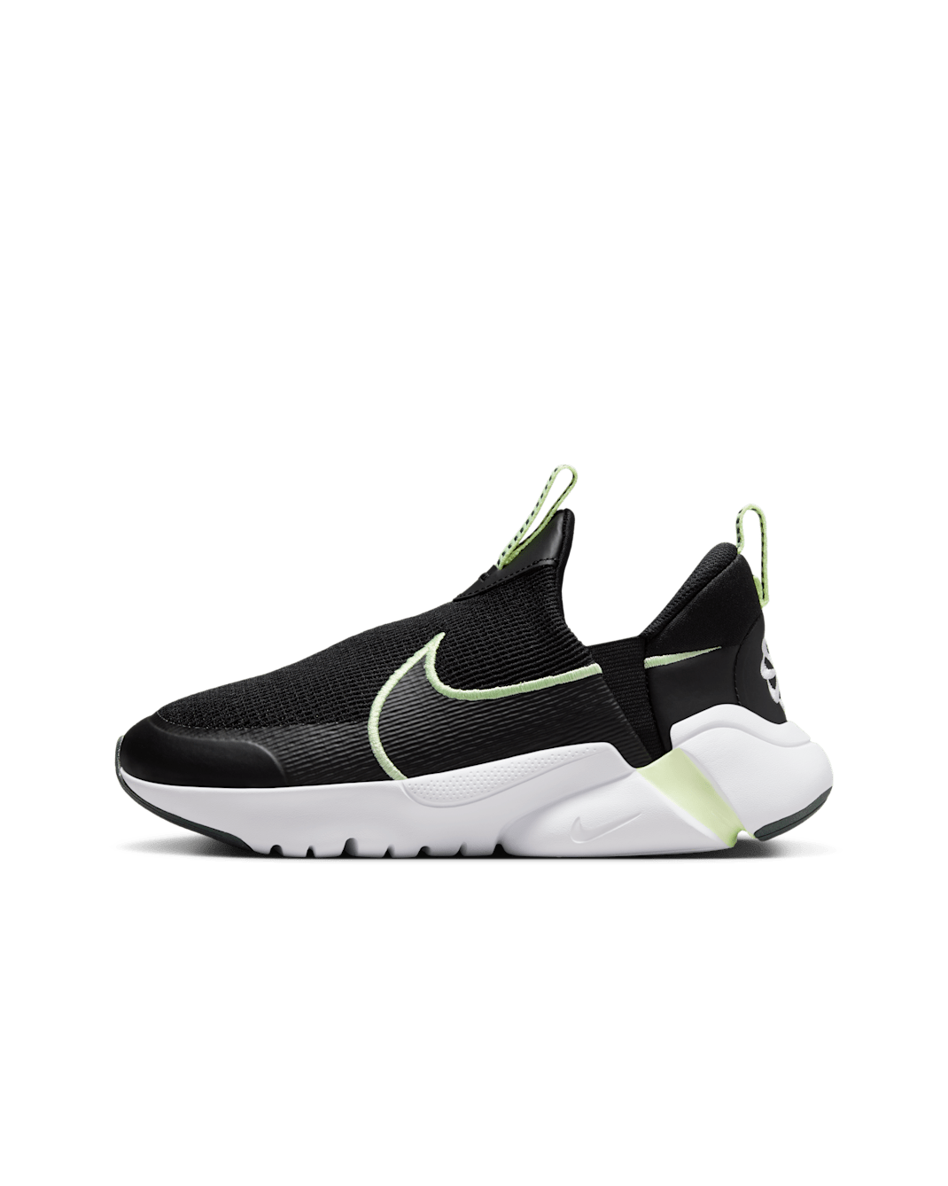 Nike Flex Plus 2 Older Kids' Running Shoes - Black/Vintage Green/White/Barely Volt
