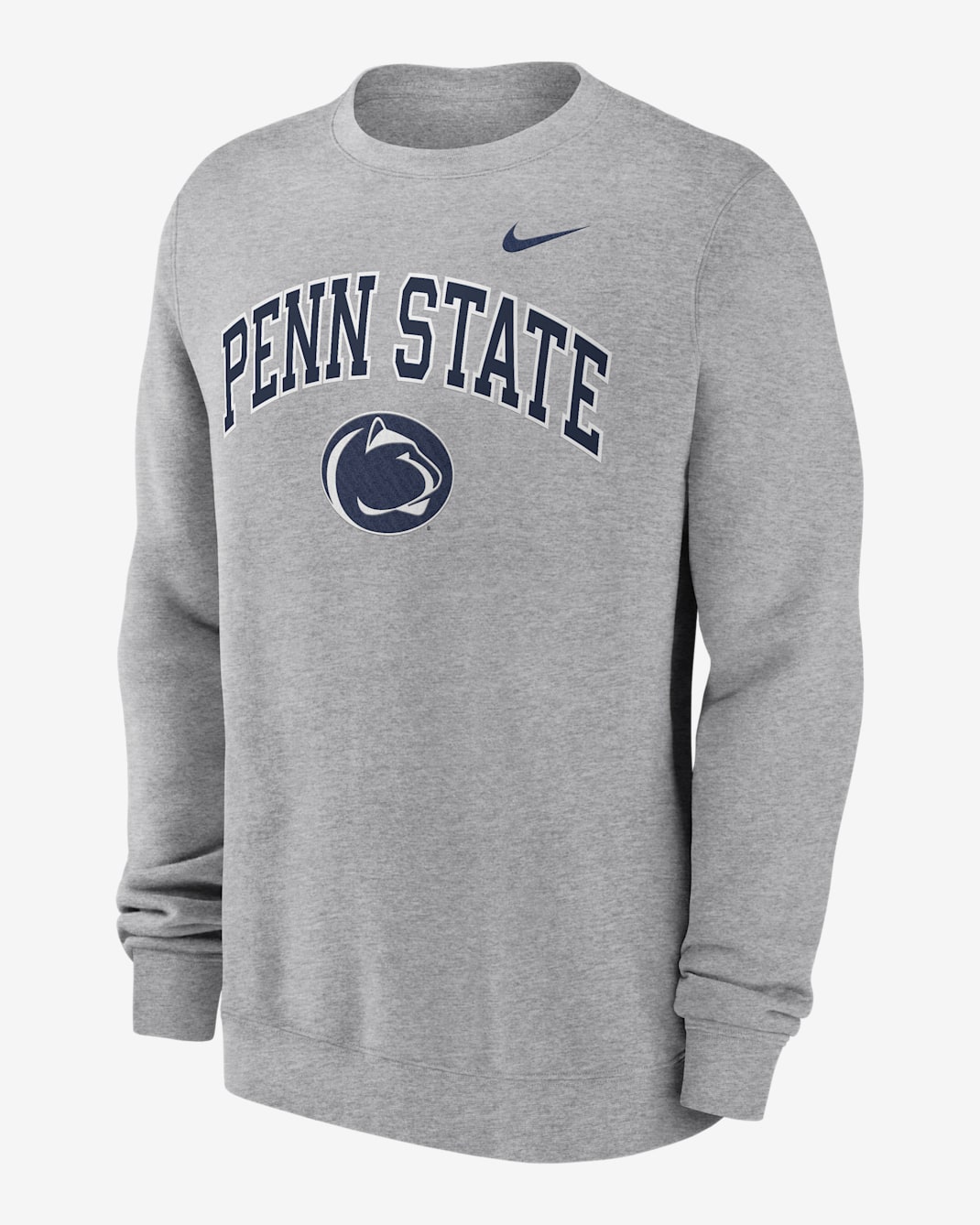 Penn State Arch Men's Nike College Pullover Crew - Grey