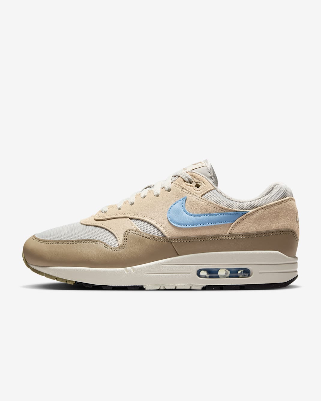 Nike Air Max 1 Essential Men's Shoes - Light Bone/Sanddrift/Khaki/Psychic Blue