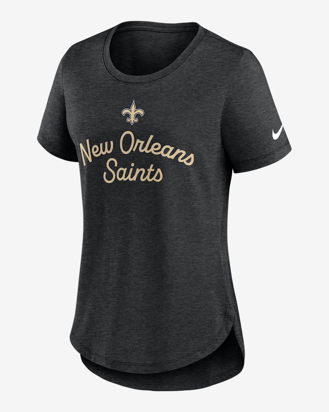 New Orleans Saints Script Women's Nike NFL T-Shirt - Black