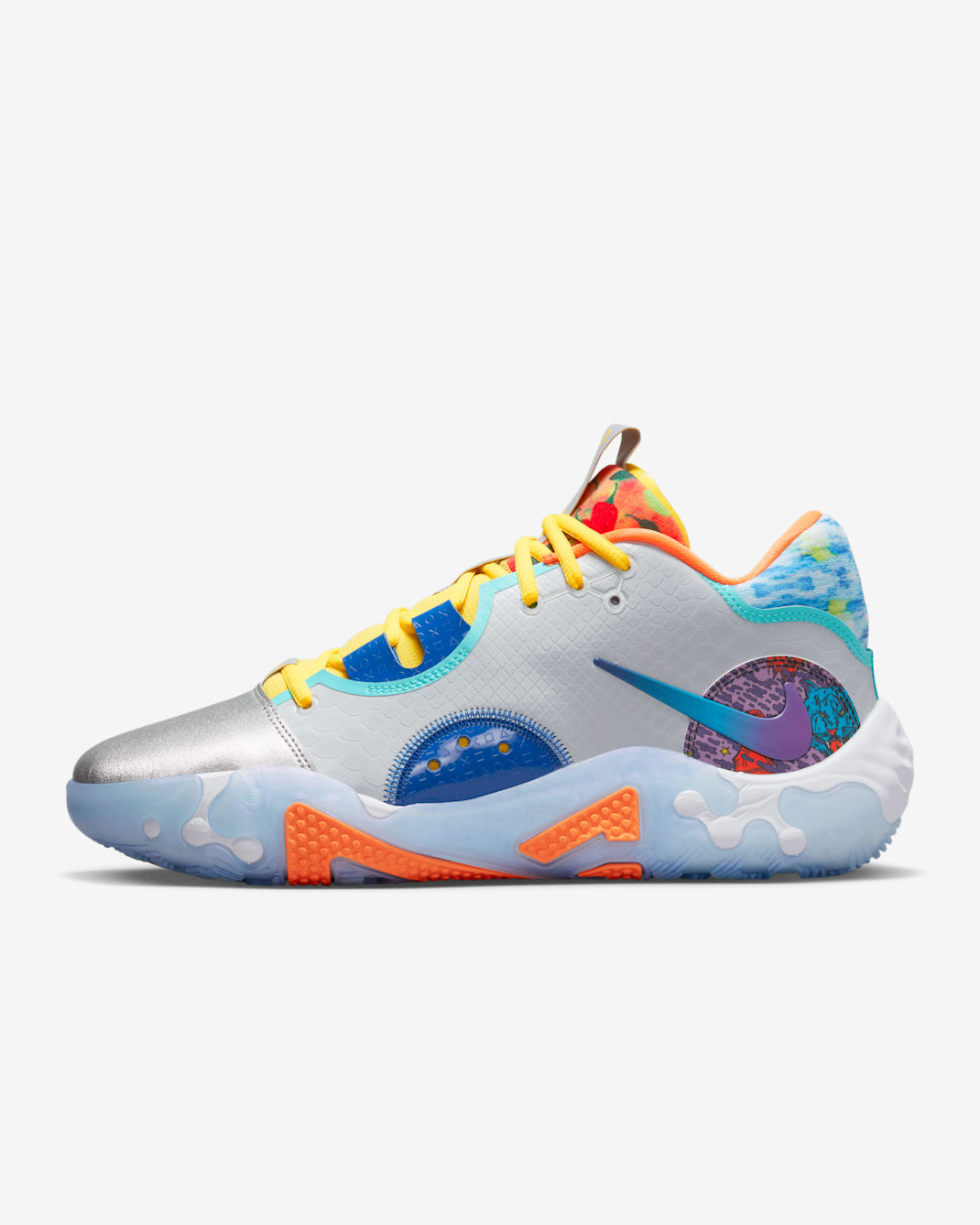 PG 6 EP 'Hot Wheels' Basketball Shoes - Opti Yellow/Total Orange/Hyper Royal/Metallic Silver