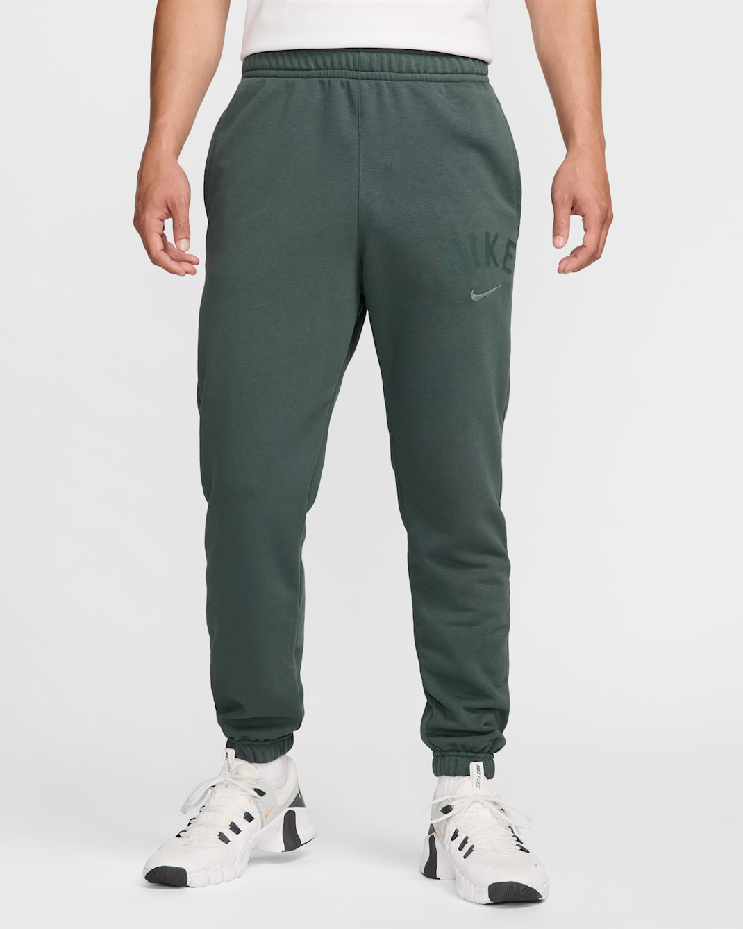 Nike Swoosh Men's Dri-FIT Fleece Fitness Joggers - Vintage Green/Vintage Green