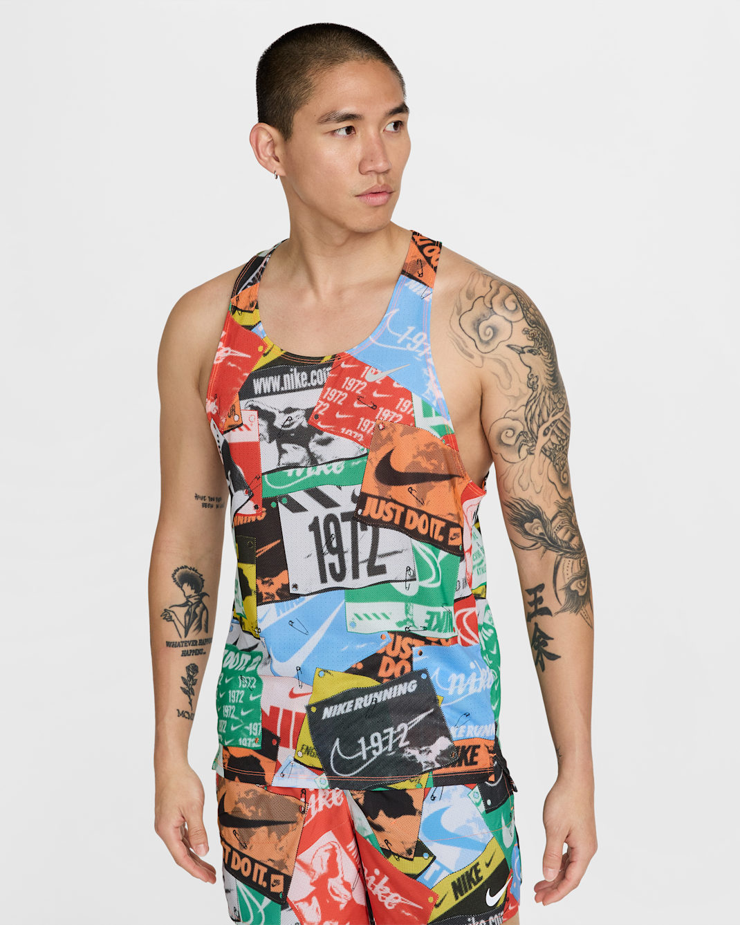 나이키 패스트 런 에너지 남성 드라이 핏 러닝 싱글렛 - 토탈 오렌지