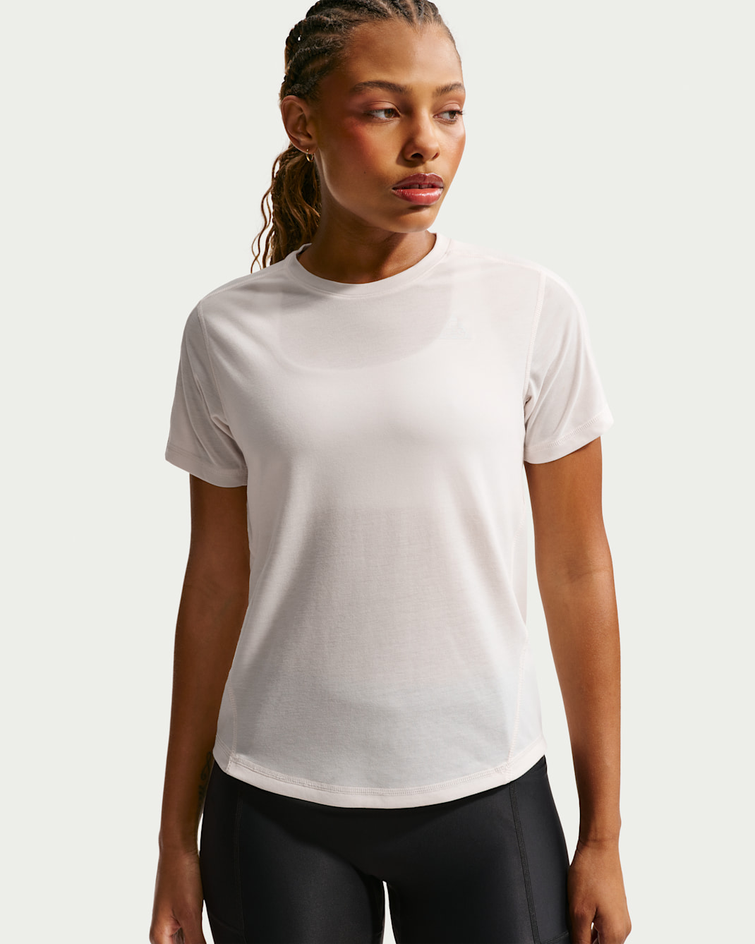 Nike ACG Women's Dri-FIT Short-Sleeve Trail Running Top - Phantom/Summit White