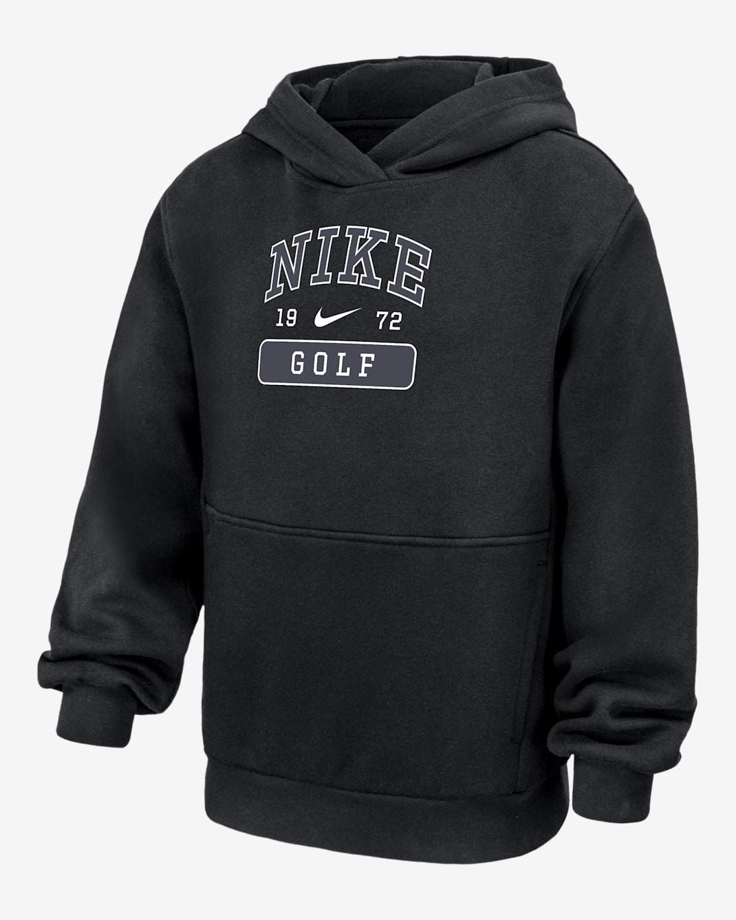 Nike Club Fleece Big Kids' Golf Pullover Hoodie - Black