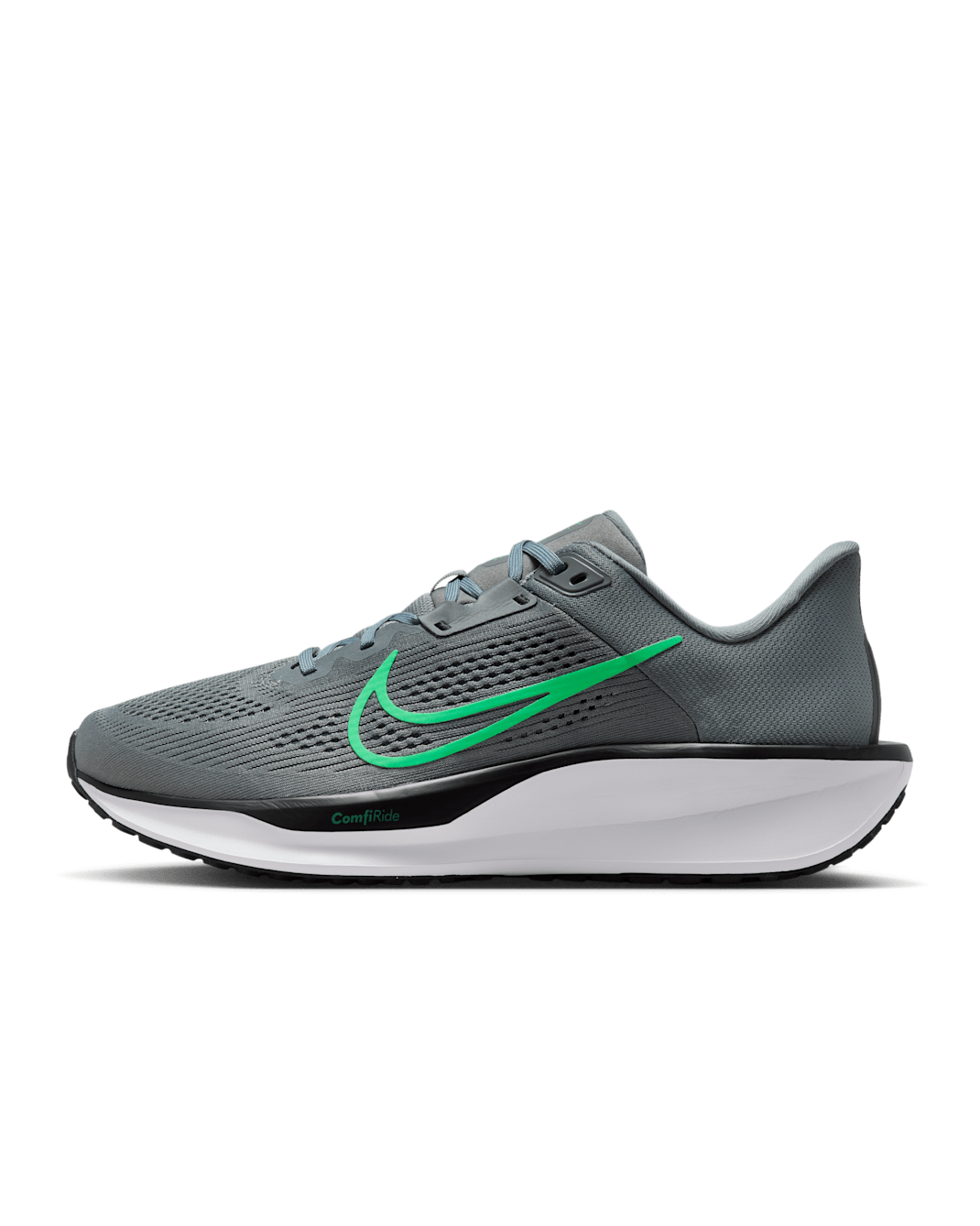 Nike Quest 6 Men's Road Running Shoes - Smoke Grey/Black/White/Green Shock