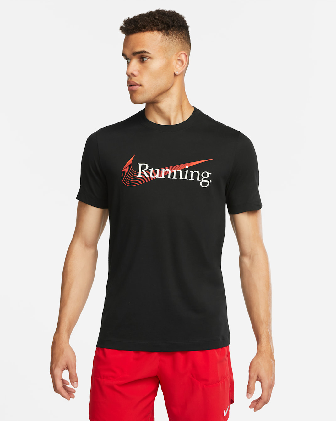 Nike Dri-FIT Men's Running T-Shirt - Black