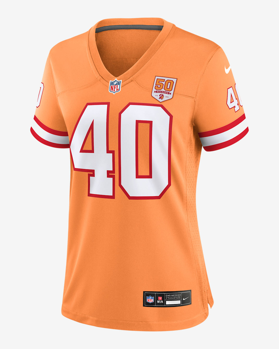 Mike Alstott Tampa Bay Buccaneers 50th Anniversary Women’s Nike NFL Game Jersey - Orange