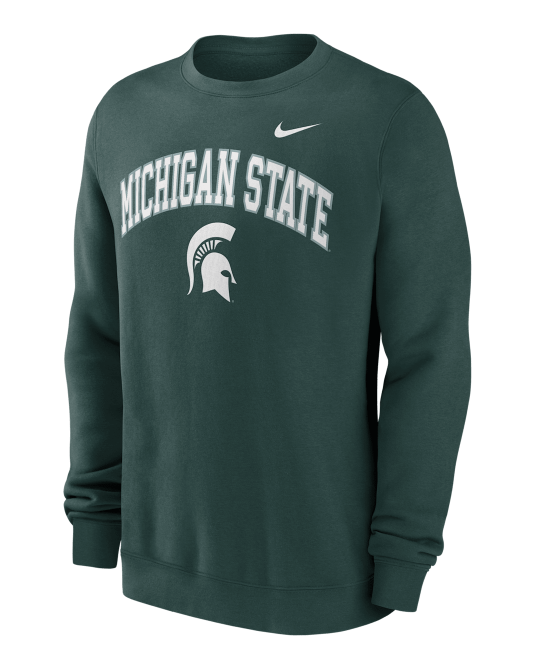 Michigan State Arch Men's Nike College Pullover Crew - Green