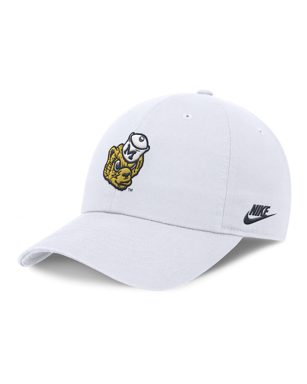 Michigan Club Men's Nike Dri-FIT College Adjustable Hat - White