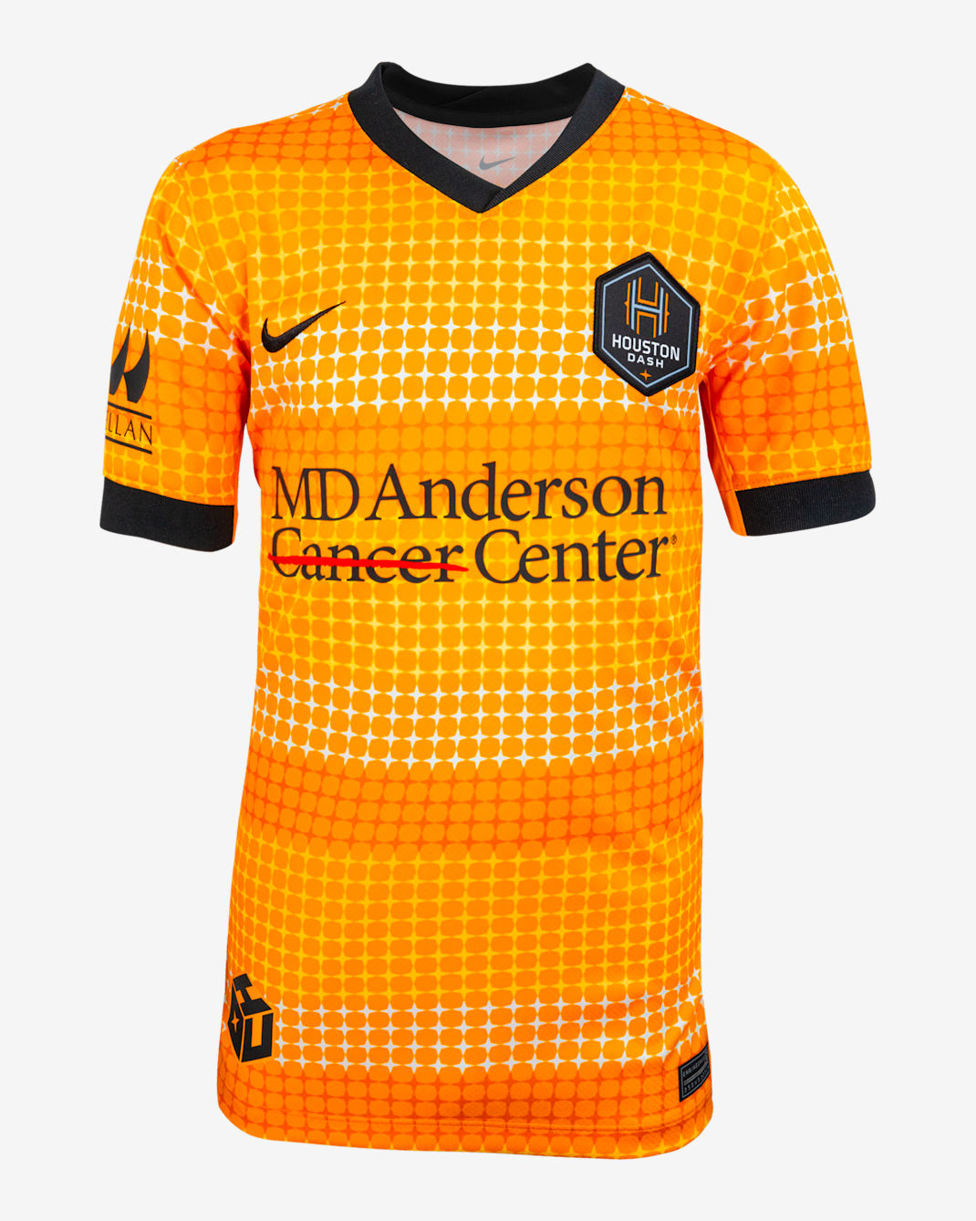 Houston Dash 2025 Stadium Home Big Kids' Nike Dri-FIT NWSL Replica Jersey - Vivid Orange/Black