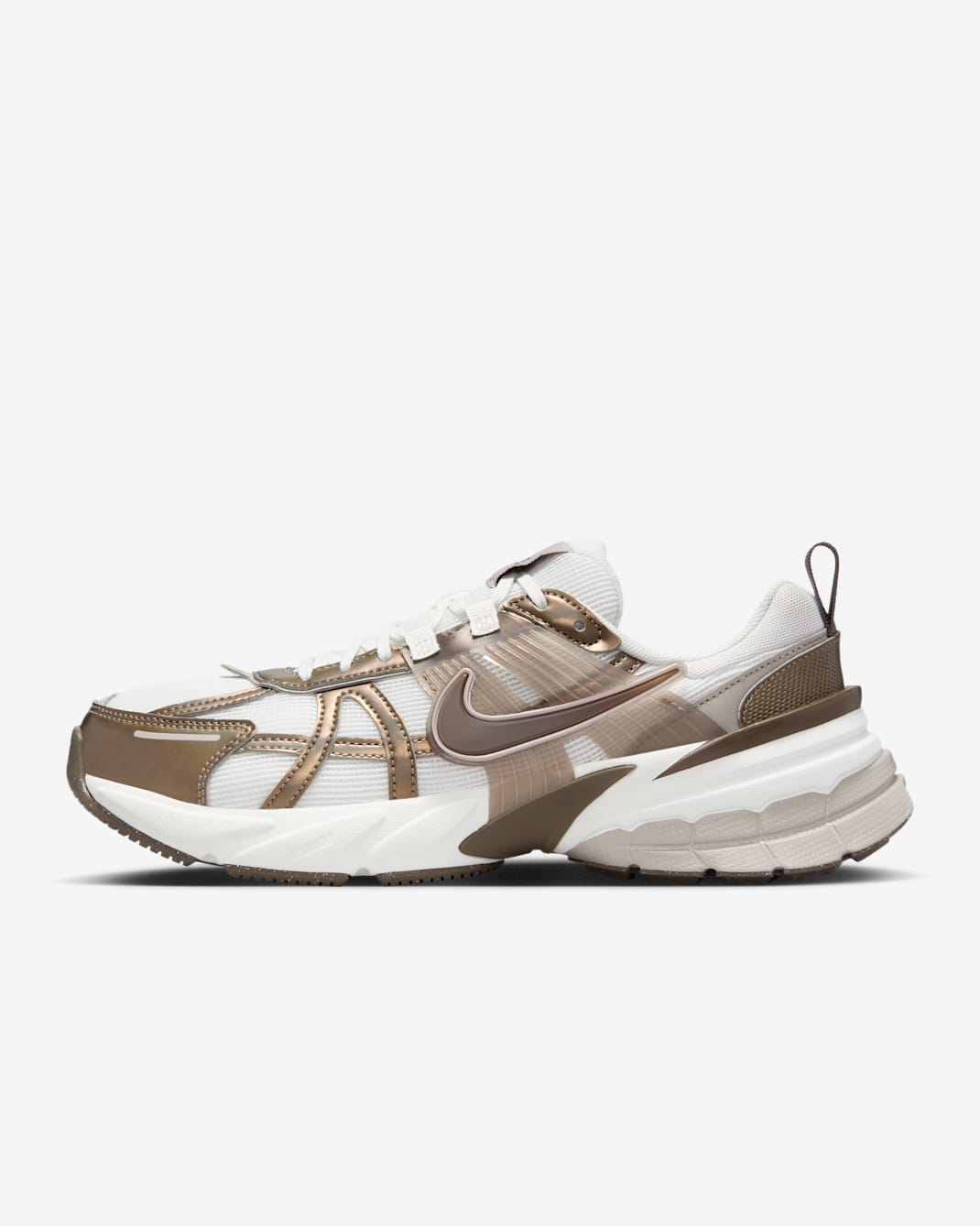 Nike V2K Run Women's Shoes - Mink Brown/Summit White/College Grey/Ironstone